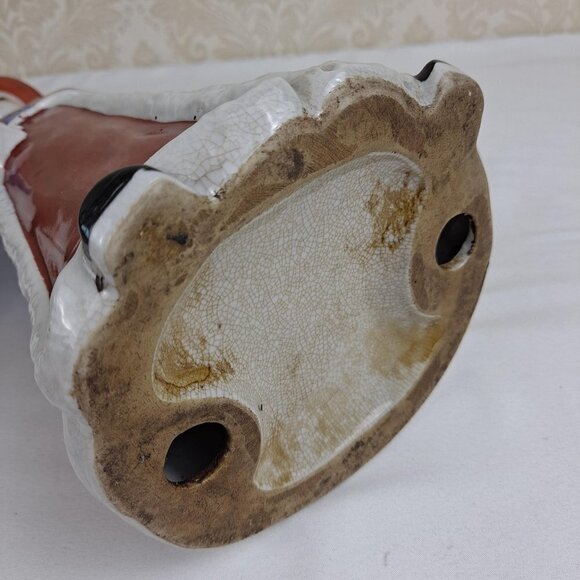 Vintage Porcelain Chinese Boy Statue Traditional Clothing Hand Painted - Picture 13 of 14